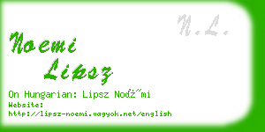 noemi lipsz business card